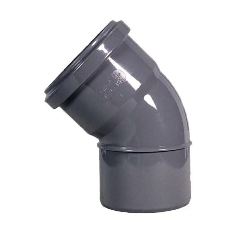 Curva 45º PVC Fersil 40 mm PN4 com anel Curva 45º PVC Fersil 40 mm PN4 com anel