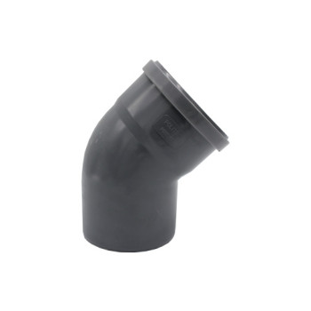 Curva 45º PVC Politejo 125 mm com anel Curva 45º PVC Politejo 125 mm com anel