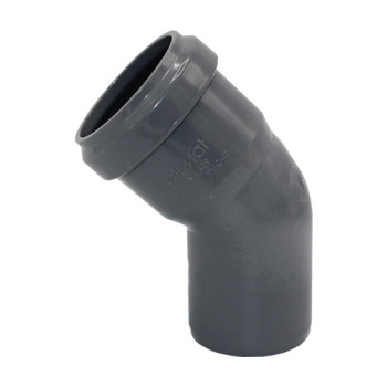 Curva 45º PVC Politejo 50 mm com anel Curva 45º PVC Politejo 50 mm com anel