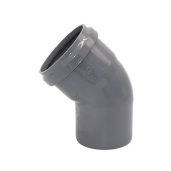 Curva 45º PVC Politejo 75 mm com anel Curva 45º PVC Politejo 75 mm com anel