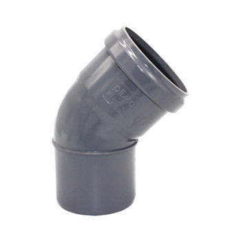 Curva 45º PVC Politejo 90 mm com anel Curva 45º PVC Politejo 90 mm com anel