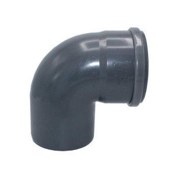 Curva 87º PVC Politejo 125 mm com anel Curva 87º PVC Politejo 125 mm com anel