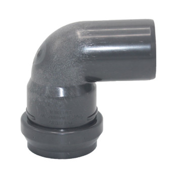 Curva 87º PVC Politejo 40 mm com anel Curva 87º PVC Politejo 40 mm com anel