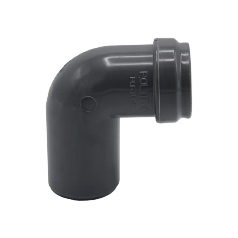 Curva redução 87º PVC Politejo 40 x 32 mm com anel