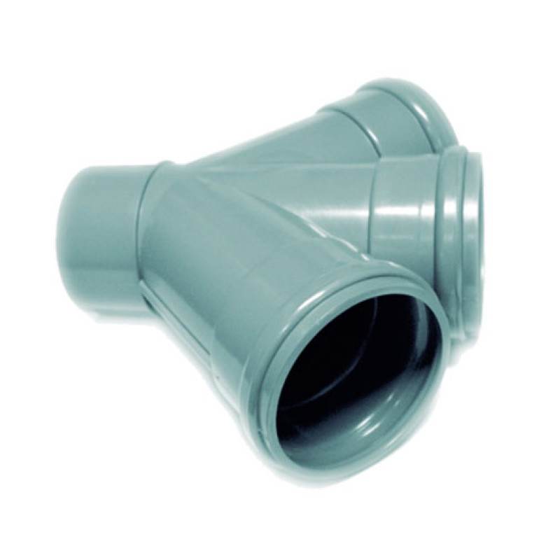 Forquilha dupla 45º PVC Fersil 110 mm PN4 com anel Forquilha dupla 45º PVC Fersil 110 mm PN4 com anel