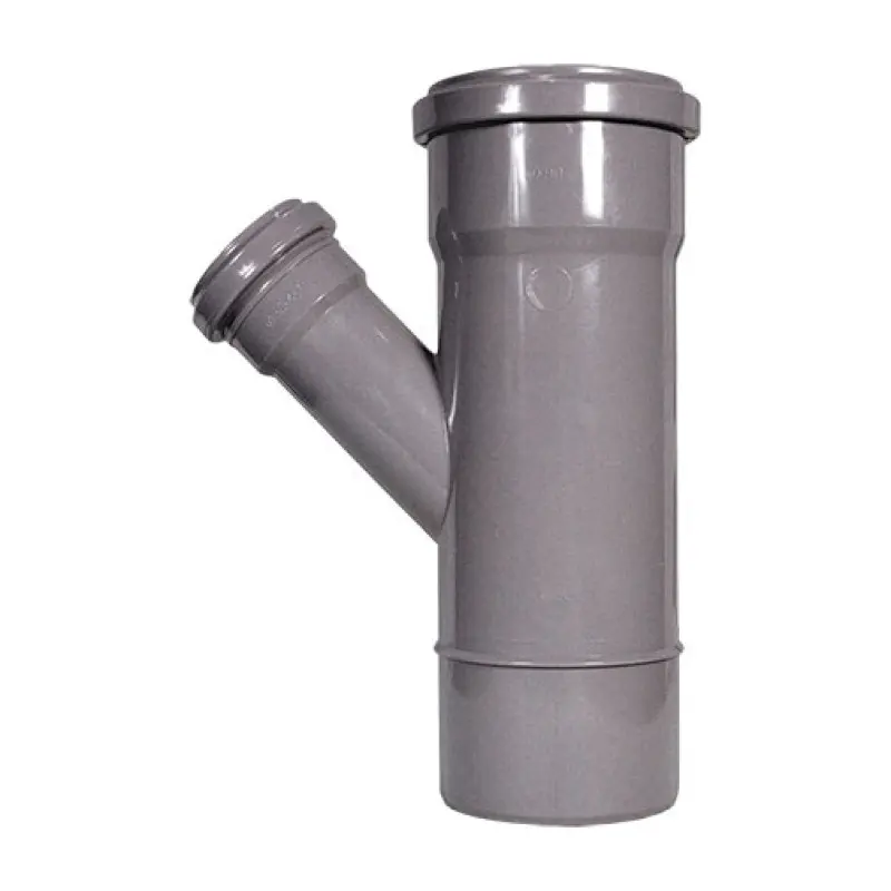 Forquilha redução 45º PVC Fersil 125 x 75 mm PN4 com anel Forquilha redução 45º PVC Fersil 125 x 75 mm PN4 com anel