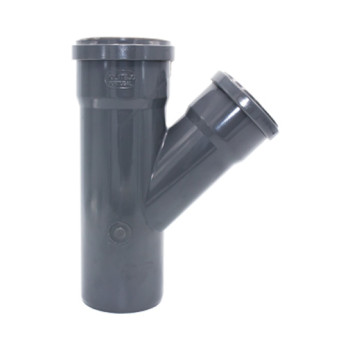 Forquilha redução PVC Politejo 90 x 75 mm com anel Forquilha redução PVC Politejo 90 x 75 mm com anel