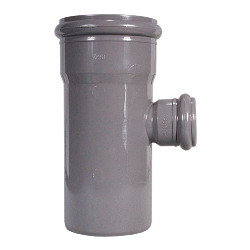 Tê redução 87º PVC Fersil 75 x 40 mm PN4 com anel