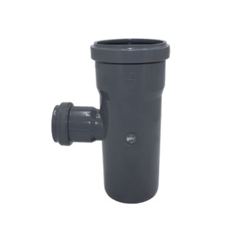 Tê redução PVC Politejo 75 x 40 mm com anel Tê redução PVC Politejo 75 x 40 mm com anel