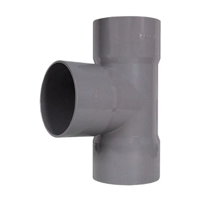 Tê simples 87º PVC Fersil 110 mm PN4 com anel
