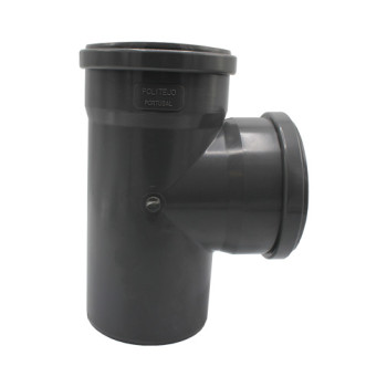 Tê simples 87º PVC Politejo 125 mm para colar Tê simples 87º PVC Politejo 125 mm para colar