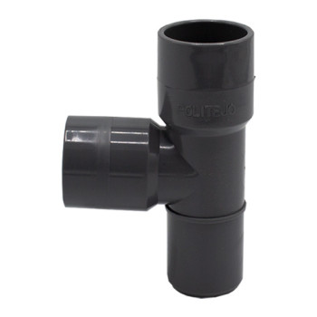Tê simples 87º PVC Politejo 32 mm para colar Tê simples 87º PVC Politejo 32 mm para colar