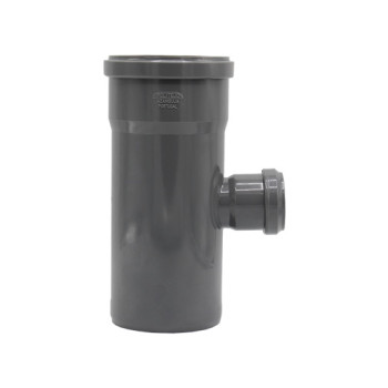 Tê simples 87º PVC Politejo 40 mm com anel Tê simples 87º PVC Politejo 40 mm com anel