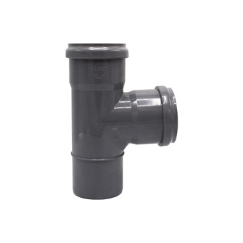 Tê simples 87º PVC Politejo 90 mm com anel Tê simples 87º PVC Politejo 90 mm com anel