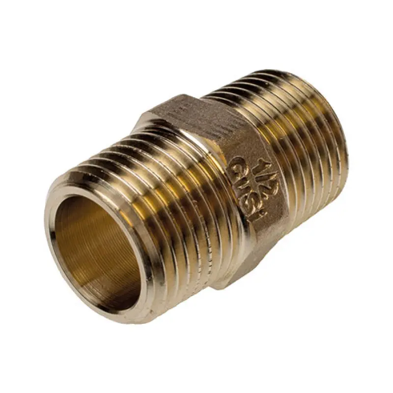 Casquilho duplo bronze Sanha 3280 3/8" M para roscar Casquilho duplo bronze Sanha 3280 3/8" M para roscar
