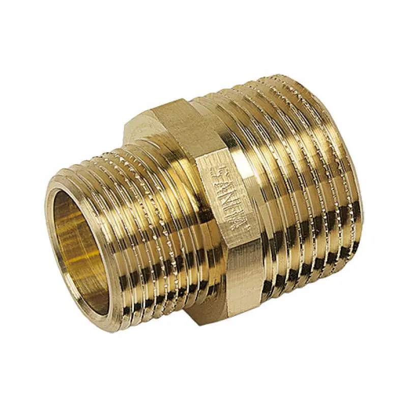 Casquilho duplo redução bronze Sanha 3245 3/4" M x 1/2" M para roscar Casquilho duplo redução bronze Sanha 3245 3/4" M x 1/2" M para roscar