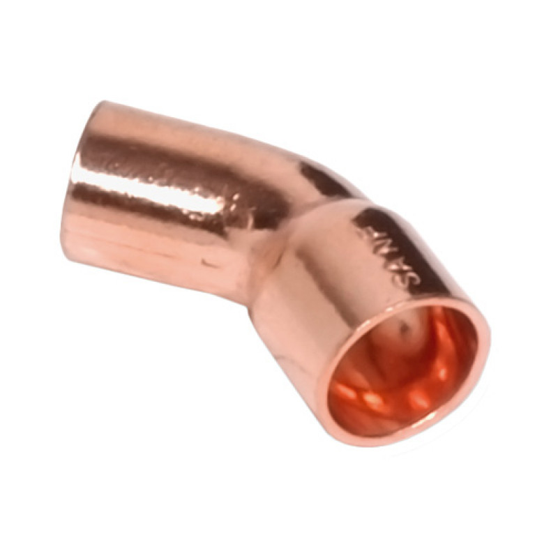 Curva 45º cobre Sanha 5040 35 mm MF para soldar Curva 45º cobre Sanha 5040 35 mm MF para soldar