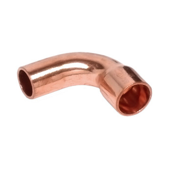 Curva 90º cobre Sanha 5001A 12 mm MF para soldar