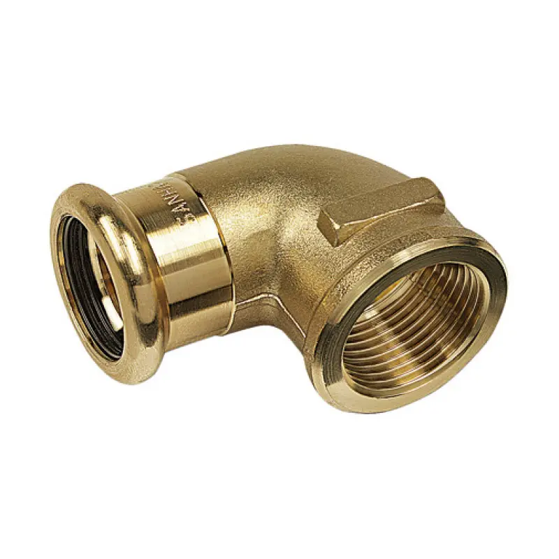 Joelho 90º press Sanha 8090G 15 mm x 1/2" F Joelho 90º press Sanha 8090G 15 mm x 1/2" F