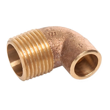 Joelho bronze Sanha 4092G 18 mm x 1/2" M para soldar