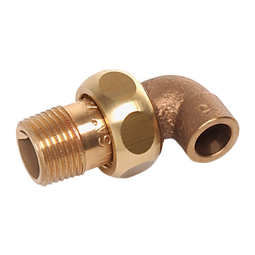 Joelho bronze Sanha 4098G 22 mm x 3/4" M com junção cónica para soldar Joelho bronze Sanha 4098G 22 mm x 3/4" M com junção cónica para soldar