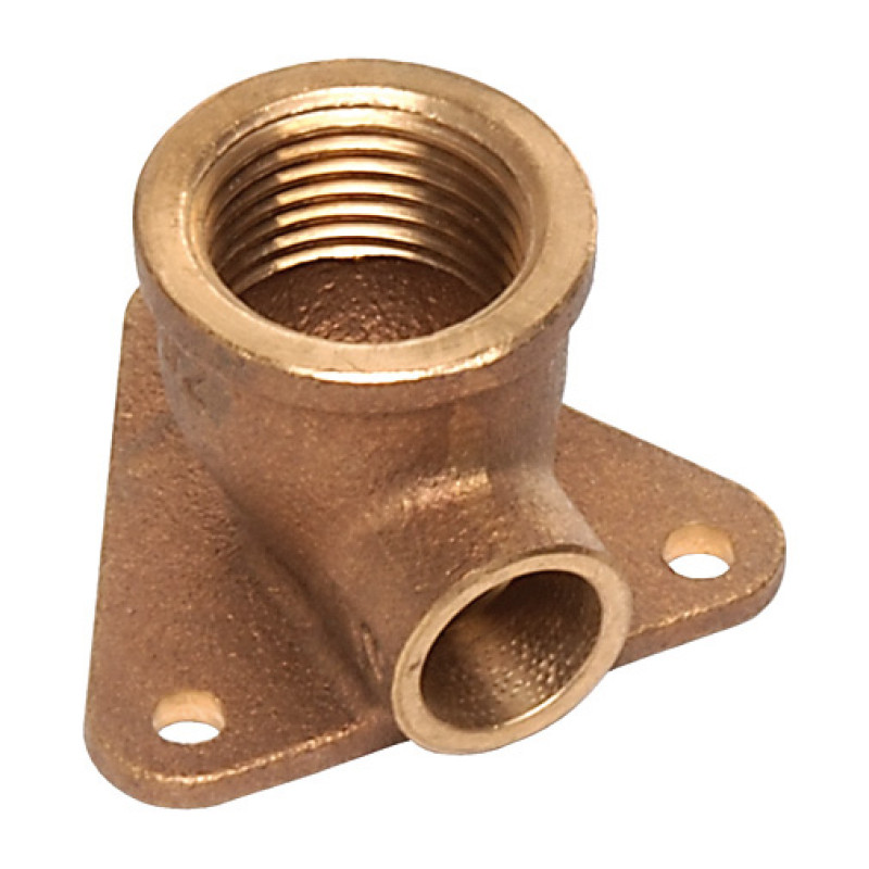 Joelho bronze Sanha 4471G 15 mm x 1/2" F com pater para soldar Joelho bronze Sanha 4471G 15 mm x 1/2" F com pater para soldar