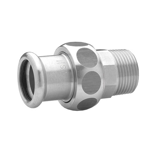 Junção transição press Sanha 8333G 22 mm x 3/4" M Junção transição press Sanha 8333G 22 mm x 3/4" M