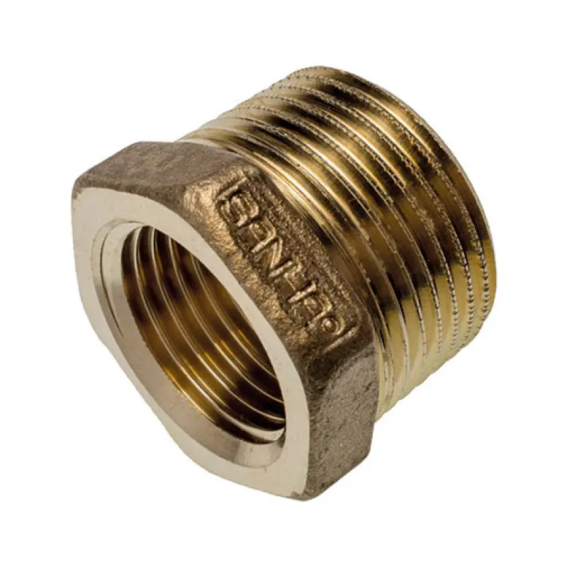 Porca redução bronze Sanha 3241 3/8" M x 1/4" F para roscar Porca redução bronze Sanha 3241 3/8" M x 1/4" F para roscar