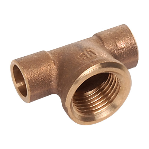 Tê bronze Sanha 4130G 15 mm x 1/2" F x 15 mm para soldar Tê bronze Sanha 4130G 15 mm x 1/2" F x 15 mm para soldar