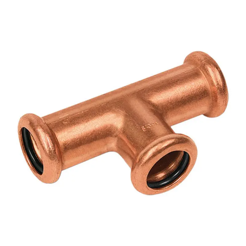 Tê redução press Sanha 6130 22 x 18 x 22 mm Tê redução press Sanha 6130 22 x 18 x 22 mm