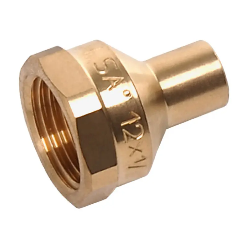 União transição bronze Sanha 4270G 42 mm x 1.1/2" F para soldar União transição bronze Sanha 4270G 42 mm x 1.1/2" F para soldar