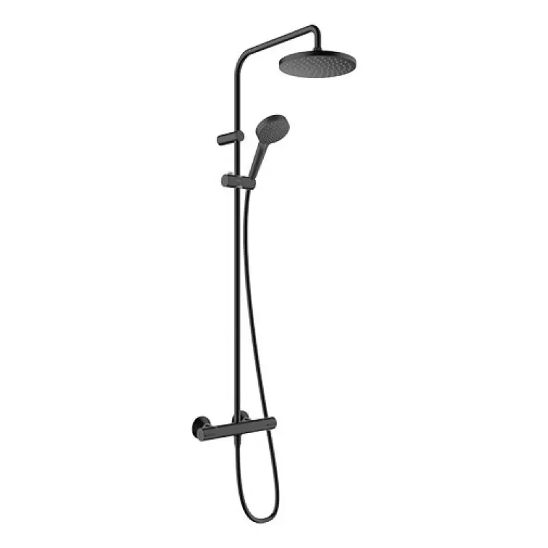 Sistema duche Hansgrohe Vernis Blend Showerpipe 200 preto Sistema duche Hansgrohe Vernis Blend Showerpipe 200 preto