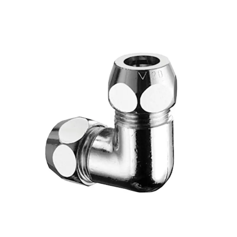 Joelho bicone Schell 10 x 10 mm cromado Joelho bicone Schell 10 x 10 mm cromado