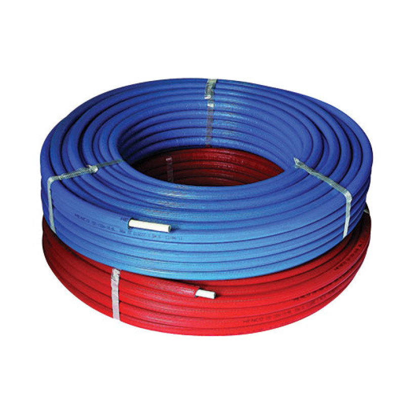 Tubo multicamada Henco RIXc 26 x 3,0/0,28 mm isolado 6 mm vermelho rolo 25 m Tubo multicamada Henco RIXc 26 x 3,0/0,28 mm isolado 6 mm vermelho rolo 25 m