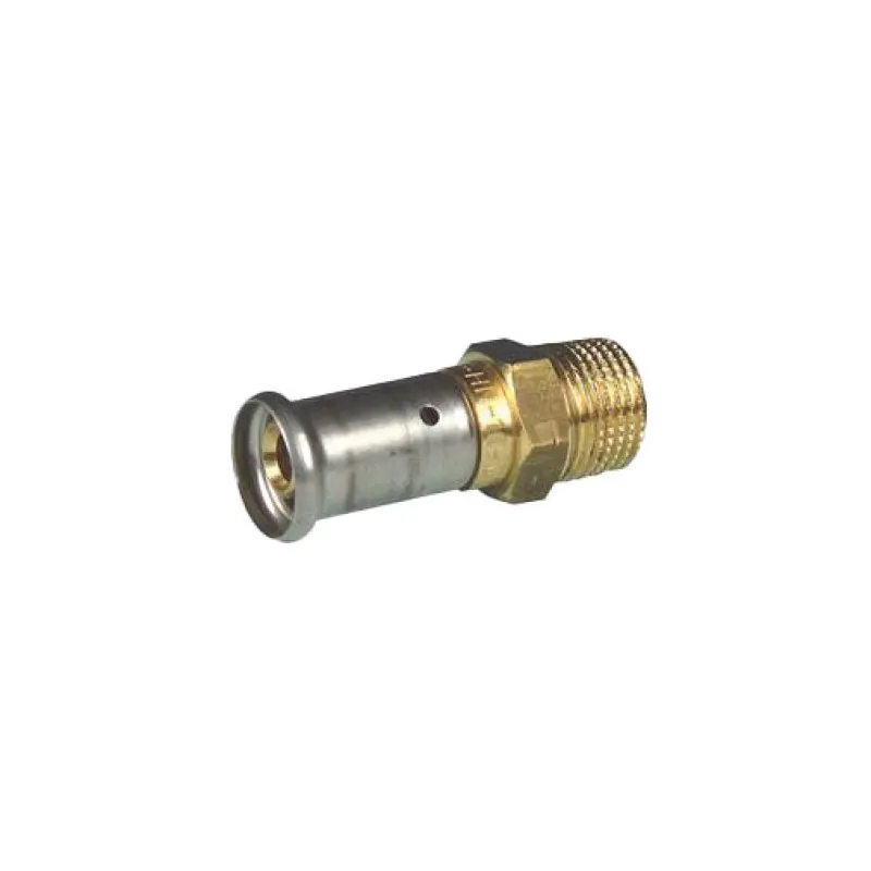União press metálico Henco 16 mm x 1/2" M União press metálico Henco 16 mm x 1/2" M