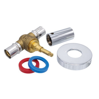 Válvula corte press 20 x 2 mm com campânula Válvula corte press 20 x 2 mm com campânula