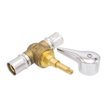 Válvula corte press 20 x 2 mm com manípulo Válvula corte press 20 x 2 mm com manípulo