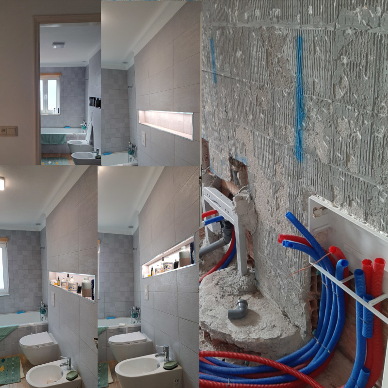 Montagem de WC após novas canalizações Montagem de WC após novas canalizações