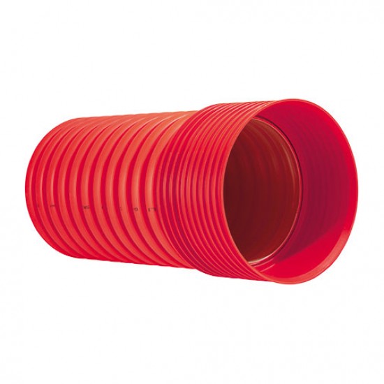 Tubo corrugado Ibotec 25 mm vermelho rolo 50 m