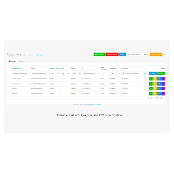 Painel do cliente PRO – Gerenciamento de clientes aprimorado para OpenCart Painel do cliente PRO – Gerenciamento de clientes aprimorado para OpenCart