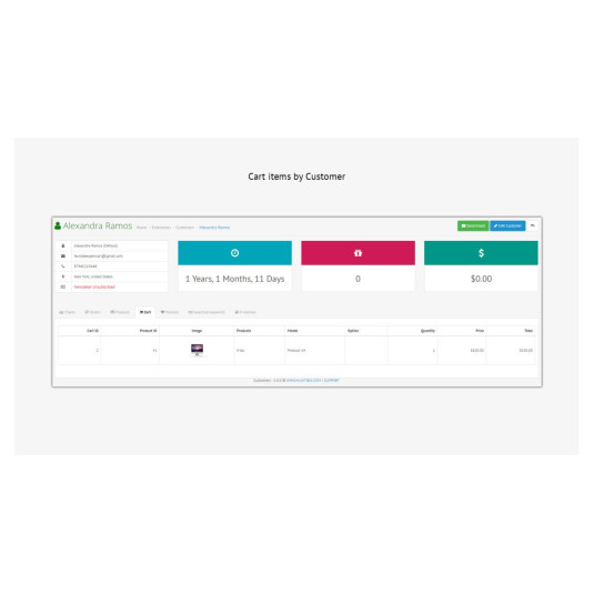 Painel do cliente PRO – Gerenciamento de clientes aprimorado para OpenCart Painel do cliente PRO – Gerenciamento de clientes aprimorado para OpenCart
