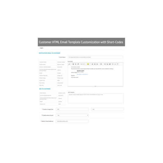 Alerta de notificação de stock de produto OpenCart – Notificação de novamente em stock Alerta de notificação de stock de produto OpenCart – Notificação de novamente em stock