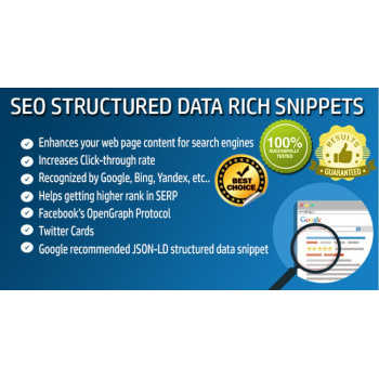 Gerador de dados estruturados de SEO para OpenCart Gerador de dados estruturados de SEO para OpenCart